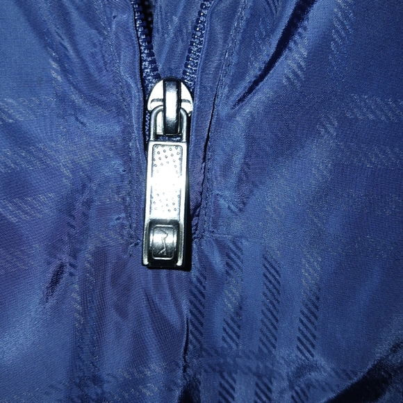 PGA Tour Windbreaker 1/4 Zip Mens Size Large Blue Checkered Mesh Lined Golf - Picture 6 of 15